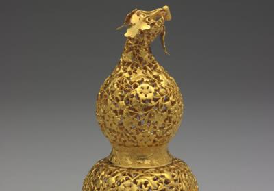 图片[2]-Golden gourd representing a myriad generations of descendants, Qing dynasty (1644-1911)-China Archive
